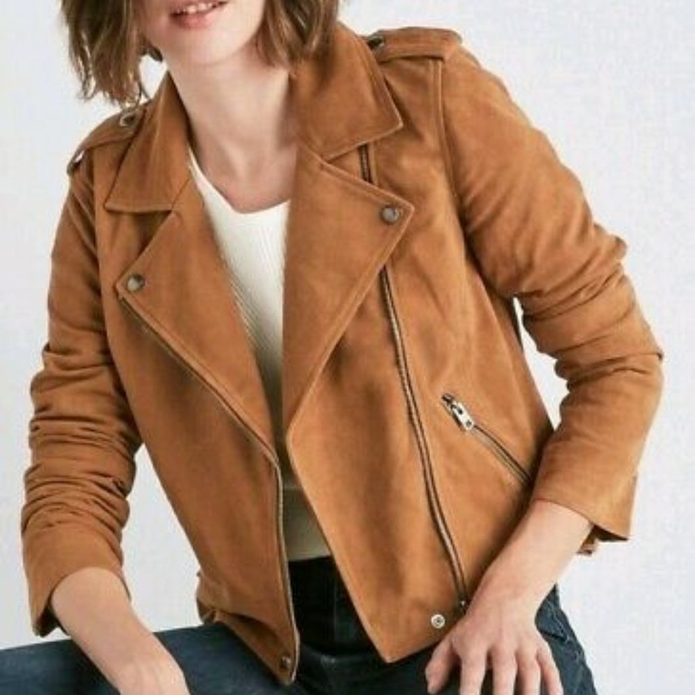 Suede Moto Jacket - image 1